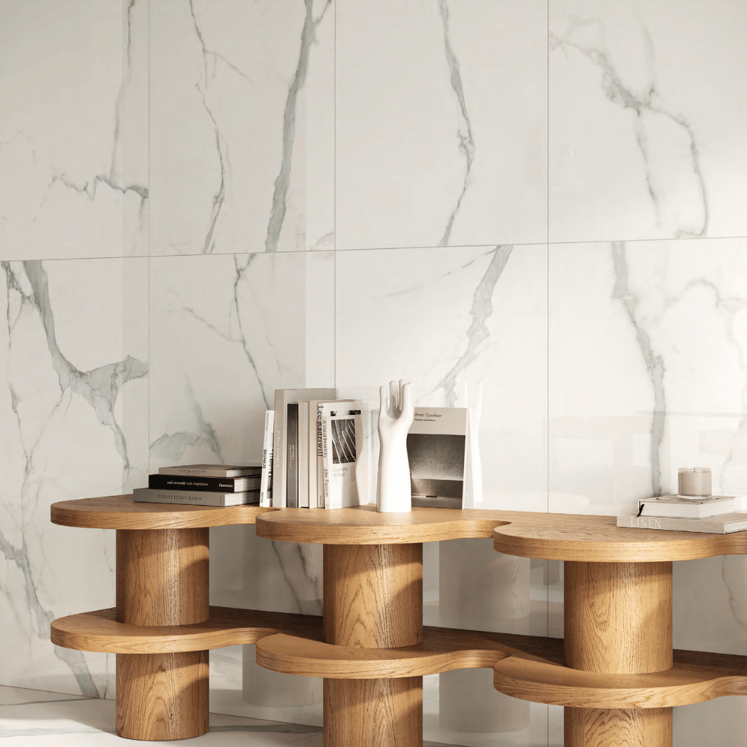 Marmi Lux Statuario Lucido e Opaco 60x120 - Piastrellami