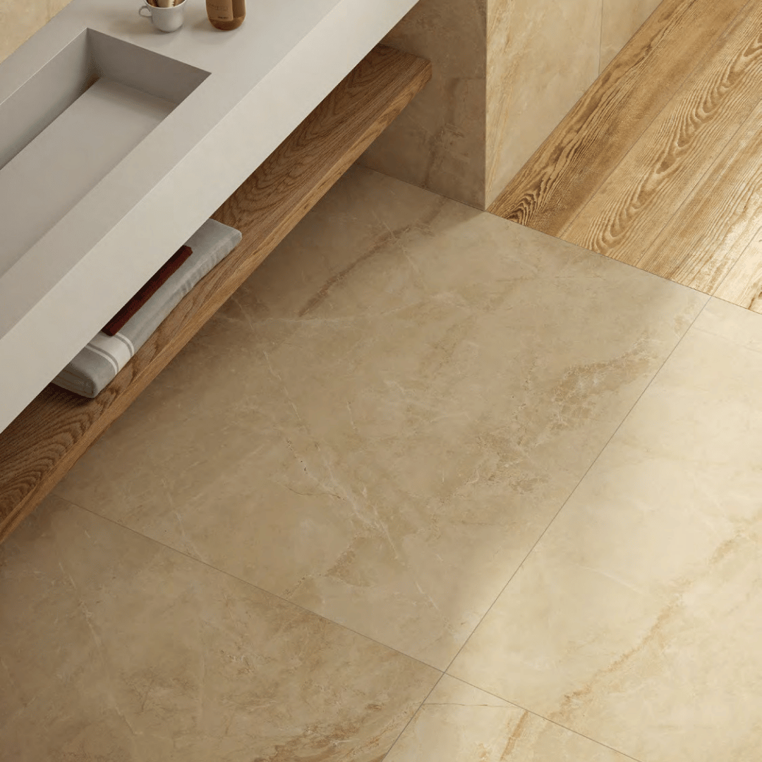 Marmi Lux Soveraia Beige Lucido e Opaco 60x120 - Piastrellami