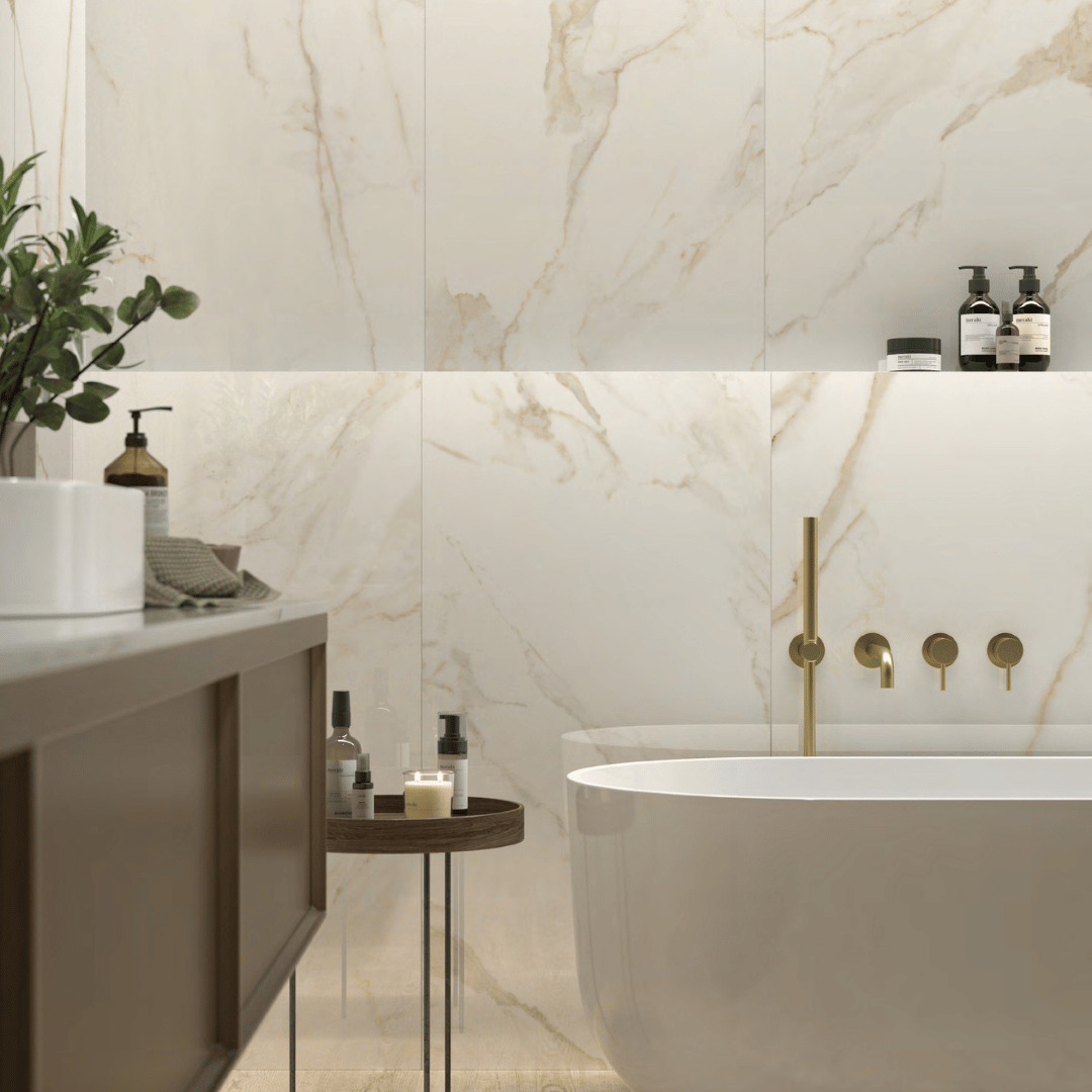Marmi Lux Calacatta Lucido e Opaco 60x120 - Piastrellami